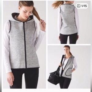 lululemon athletica Gray Hooded Vest